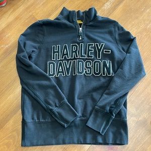 Womens Harley Davidson 1/4 Zip Pillover